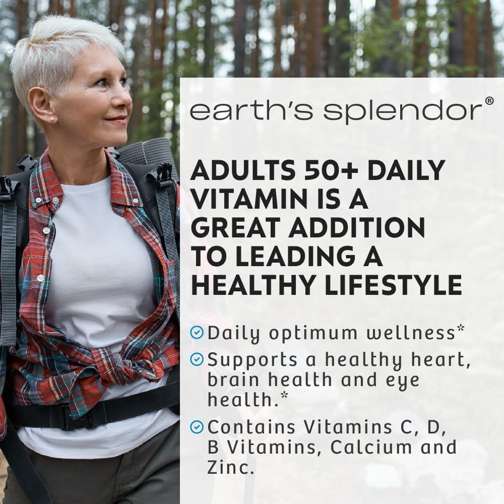 Earth's Splendor Multivitamínico para Adultos 50+ (120 Comprimidos)