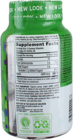 Vitafusion Biotina 5000 mcg Gominolas, Extra Strength, Sabor Natural a Arándano, 100 uds (Pack de 3)