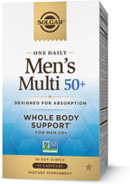 Solgar One Daily Men's Multi 50+ - Multivitamínico Completo para Hombres Mayores de 50 Años, 60 Cápsulas Veganas de Liberación Retardada
