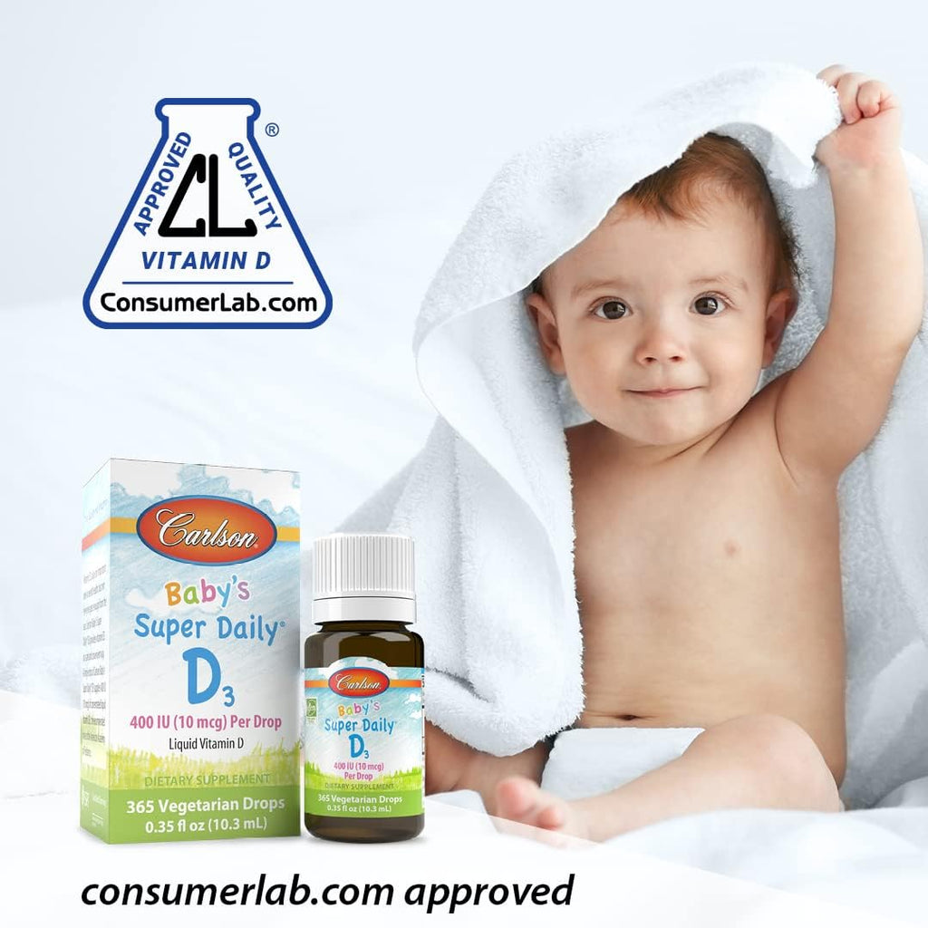 Carlson Laboratories Super Daily D3 for Baby, 0.086 fl oz