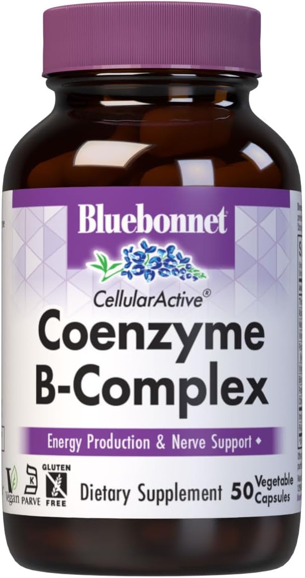 Bluebonnet Nutrition Cellular Active Coenzyme B-Complex – 50 Cápsulas Vegetales