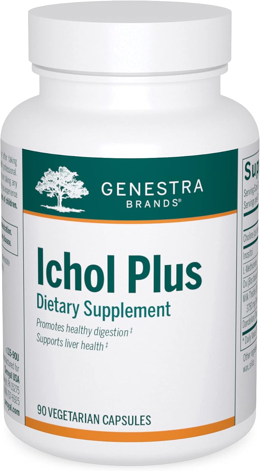 Genestra Brands Ichol Plus - Suplemento Digestivo, 90 Cápsulas