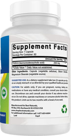 Best Naturals TUDCA 250mg (Ácido Tauroursodesoxicólico) - 60 Cápsulas Veganas