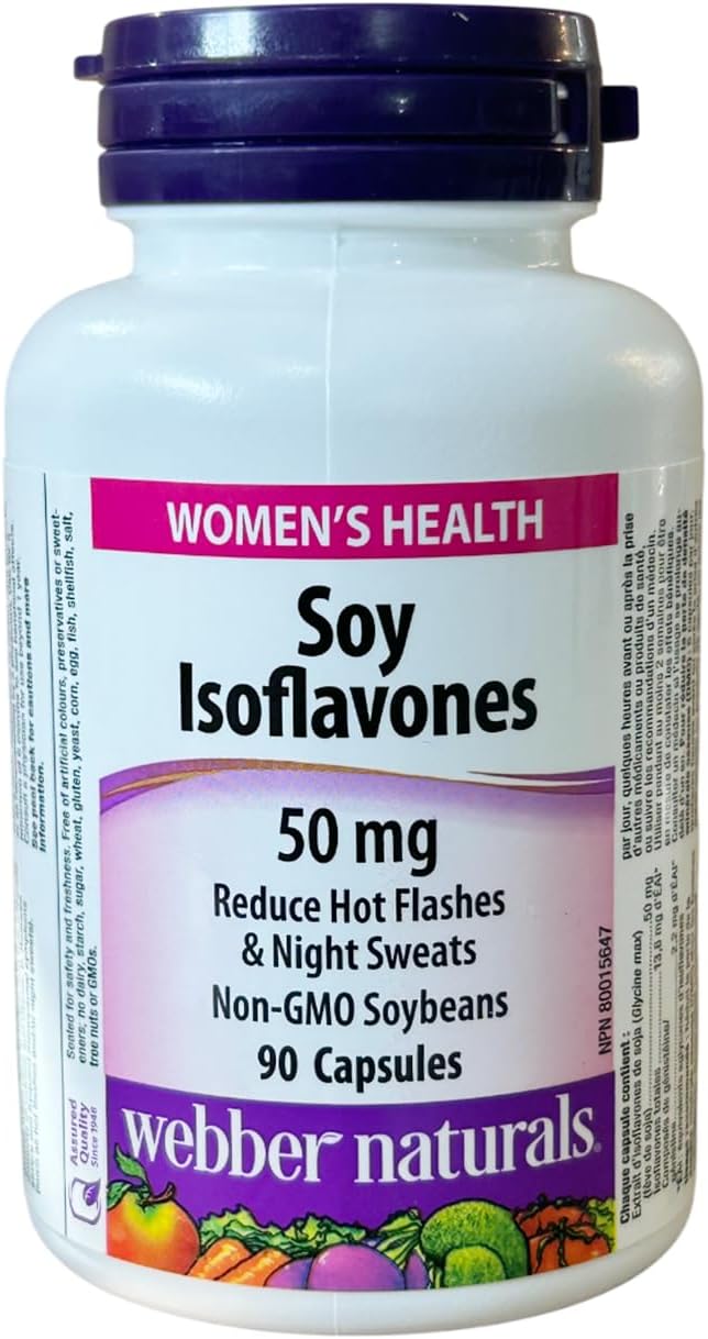 Webber Naturals Soya Isoflavones 50 mg, 90 Capsules