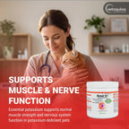 Vetoquinol Renal K - Suplemento de potasio en polvo para perros y gatos
