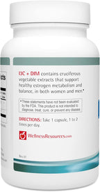 Wellness Resources I3C + DIM (60 Cápsulas) - Apoyo al Metabolismo de Estrógenos y Detoxificación