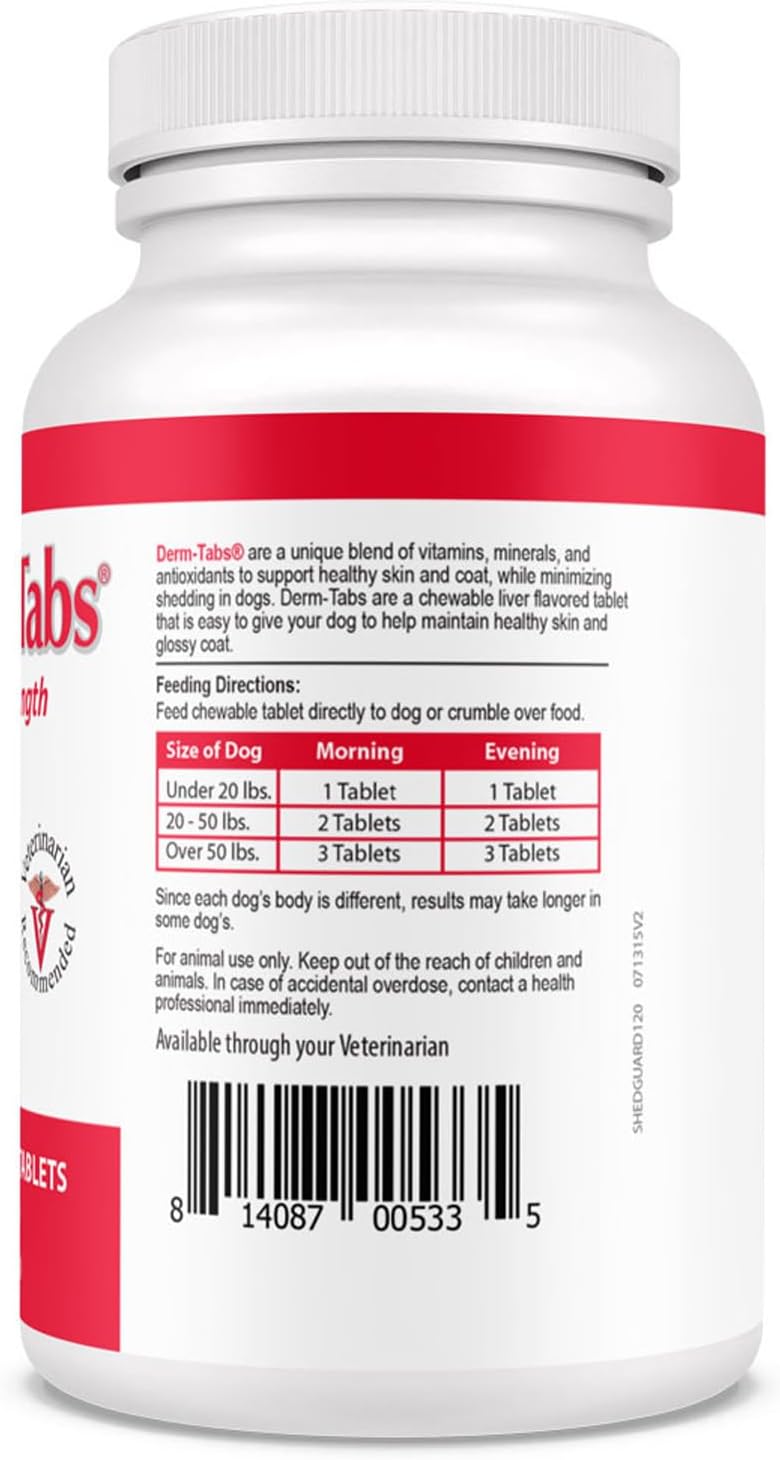Derm Tabs Regular Strength para Perros - 720 Comprimidos Masticables