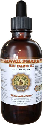 Liquid Extract of NIU Bang Zi (Burdock) - Arctium Lappa Seed - Herbal Supplement - 4 fl oz (118 ml)