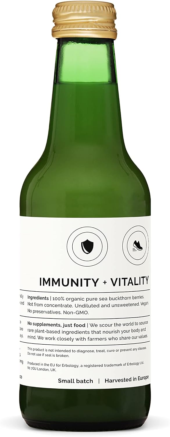 Zumo de Espino Amarillo Orgánico 100% - 250 ml - Erbology