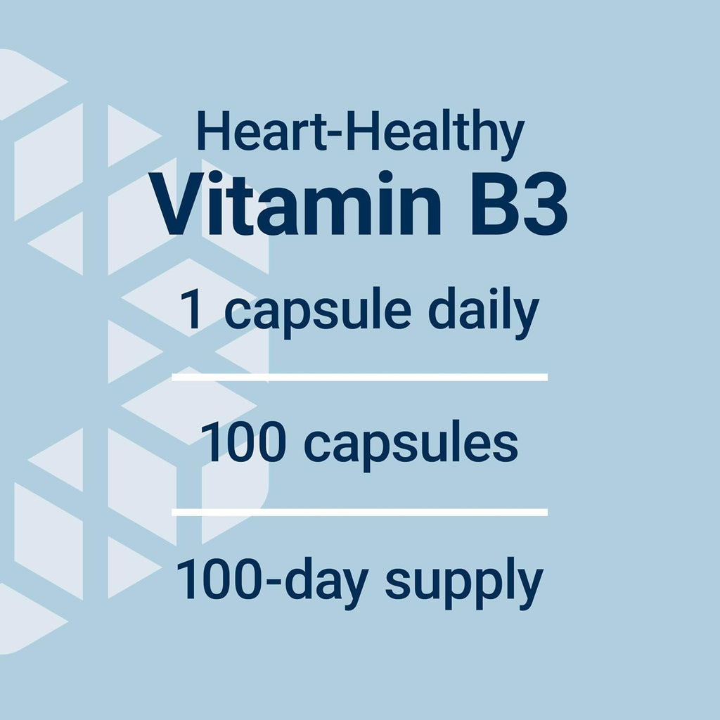 Life Extension Vitamina B3 Niacin, 100 Capsules