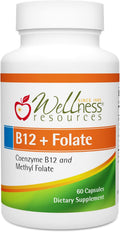 Wellness Resources B12 y Folato - Complemento con Metilcobalamina y 5-MTHF