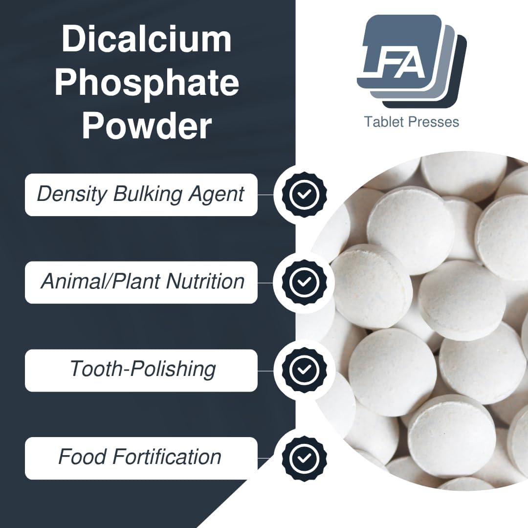 Polvo de Fosfato Dicálcico Anhidro DCP - 25 kg - Excipiente Antiaglomerante y Coadyuvante de Flujo para Comprimidos y Cápsulas