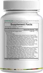 Nature’s Fruits & Veggies Suplemento, 240 Cápsulas Vegetales – 80 Superalimentos Integrales para el Equilibrio Diario