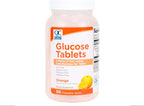 Quality Choice Comprimidos de Glucosa de Acción Rápida Sabor Naranja, 50 unidades