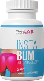 ProLab Organics InstaBum Píldoras para el Realce de Glúteos – Eleva, Modela y Rellena – Resultados Visibles en 1-2 Semanas