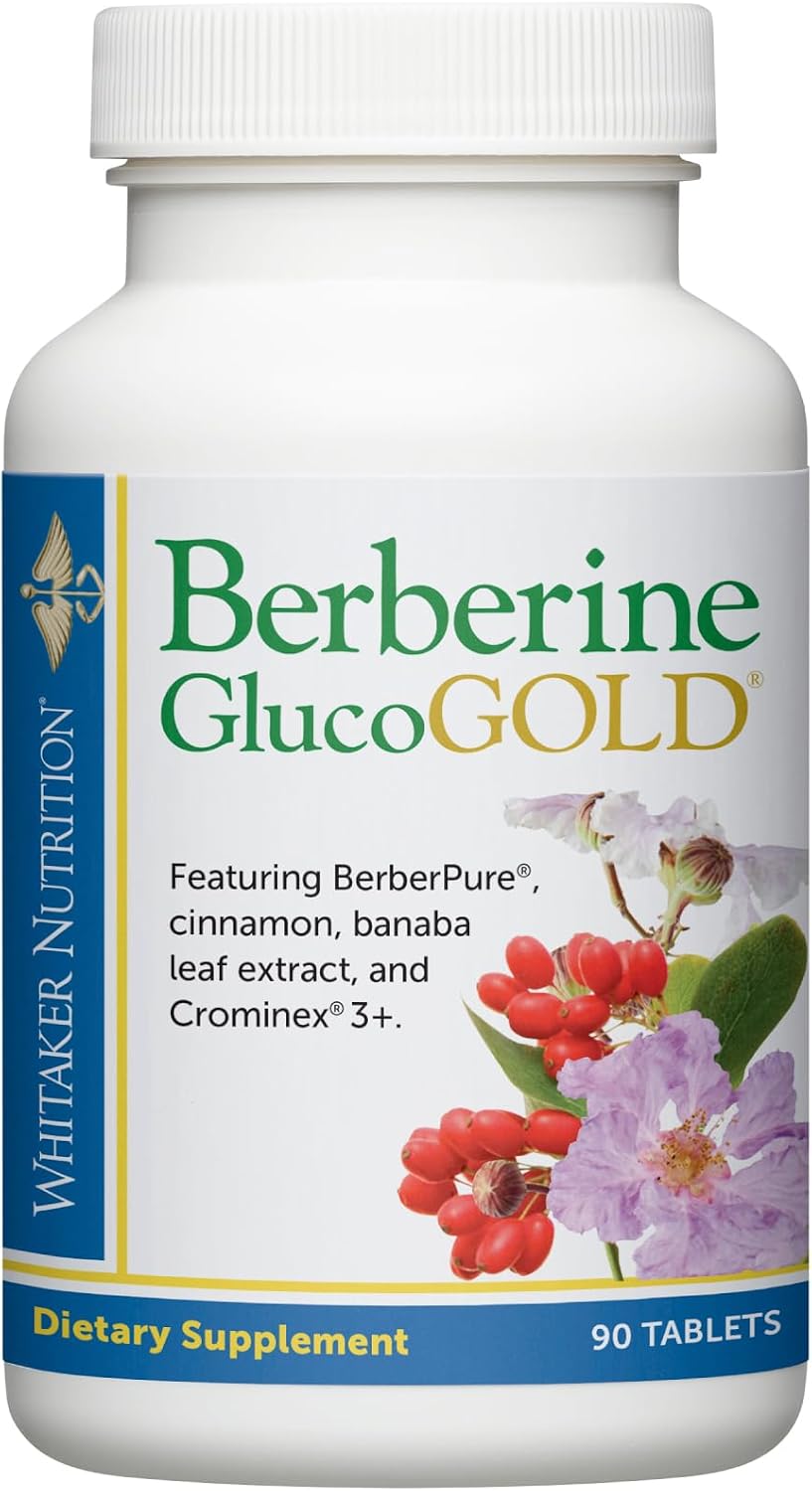 Suplemento Berberine GlucoGold de Dr. Whitaker con Berberina y Canela