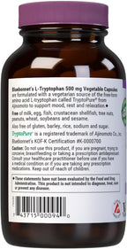Bluebonnet Nutrition L-Triptófano 500mg - 60 Cápsulas Vegetales
