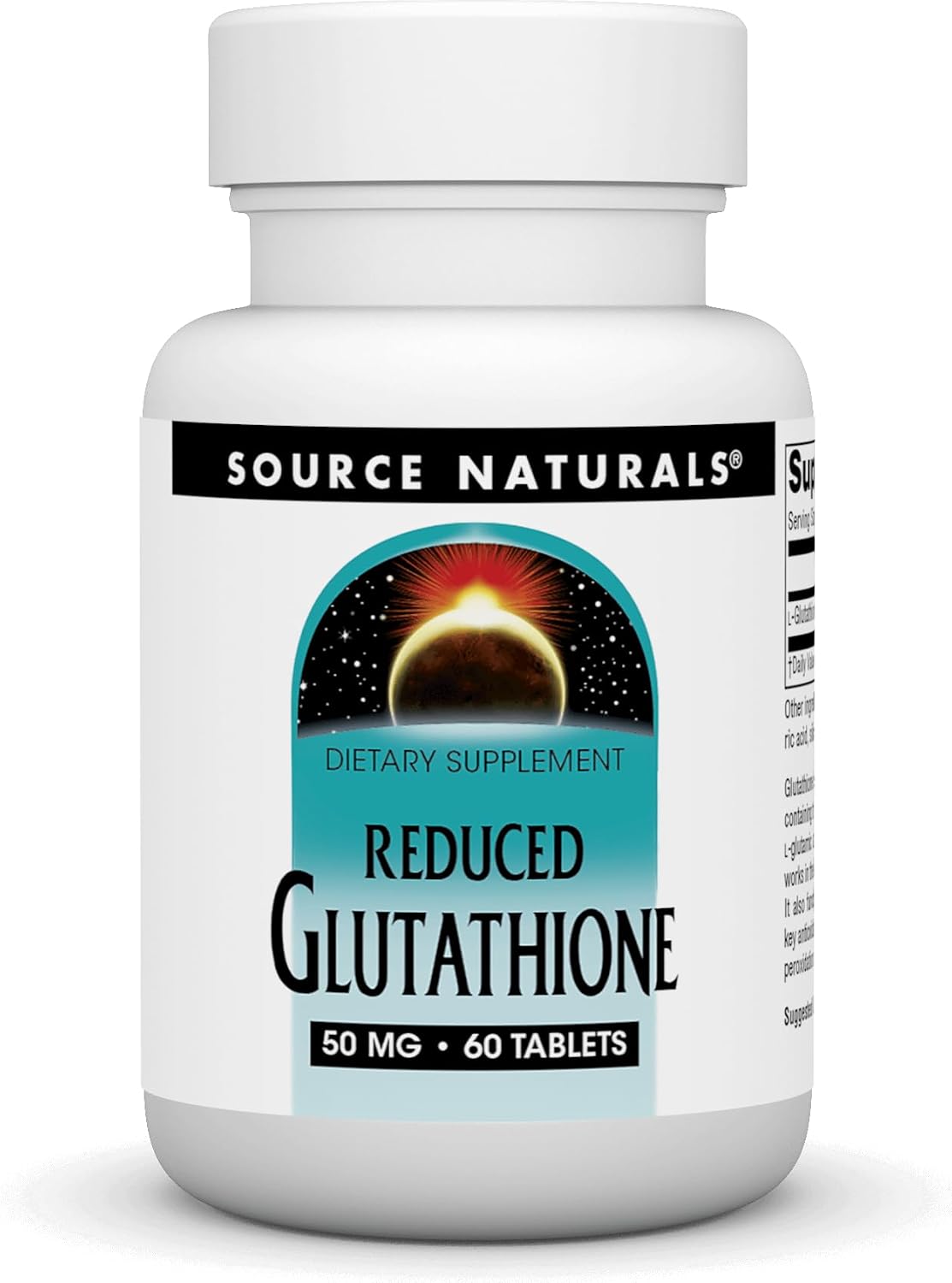 Source Naturals Glutatión Reducido, 50 mg, 60 comprimidos - Apoyo Hepático