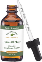 Native Remedies Vizu-All Plus – Suplemento herbal para una visión clara y ojos saludables – 59 ml