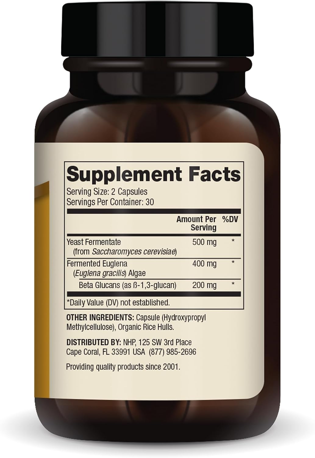 Dr. Mercola Beta Glucanos Fermentados - 60 Cápsulas - Apoyo Inmunitario