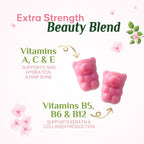 Gominolas de Biotina 5000 mcg con Vitaminas E y C - Nature's Nutrition