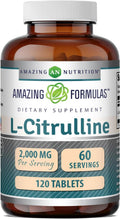 Amazing Formulas L-Citrulina 2000 mg por dosis, 120 comprimidos