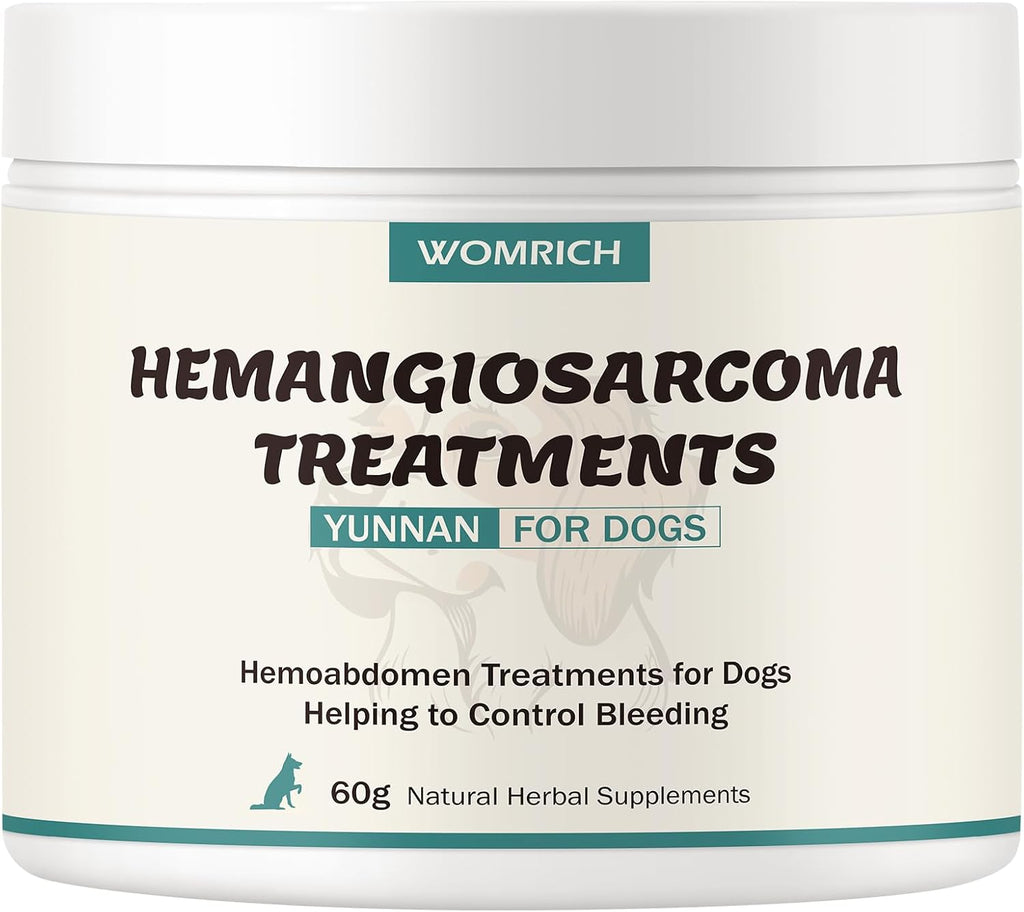 Quick Stop Bleeding para Perros, Polvo Natural de Yunnan Sanqi para Hemangiosarcoma, Sangrado Interno y Moretones - 60g