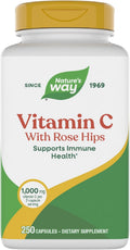 Nature's Way Vitamina C con Rosa Mosqueta, 1000 mg por dosis, 250 cápsulas