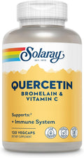SOLARAY QBC Plex - Quercetin, Bromelain & Vitamin C - 120 Vegan Capsules