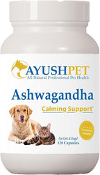 Ayush Pet Ashwagandha Cápsulas para Perros y Gatos, 120 dosis