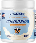 Vitamatic Calostro Bovino en Polvo 30% IgG - 60 Gramos (30 Raciones, Sin Sabor)