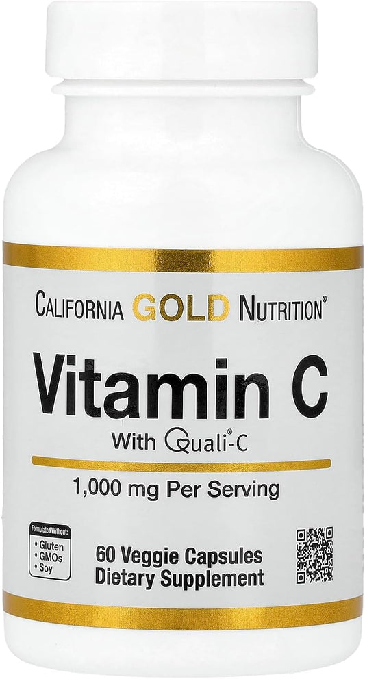 Lake Avenue Vitamina C, Quali-C, 1000 mg, 60 Cápsulas Vegetales