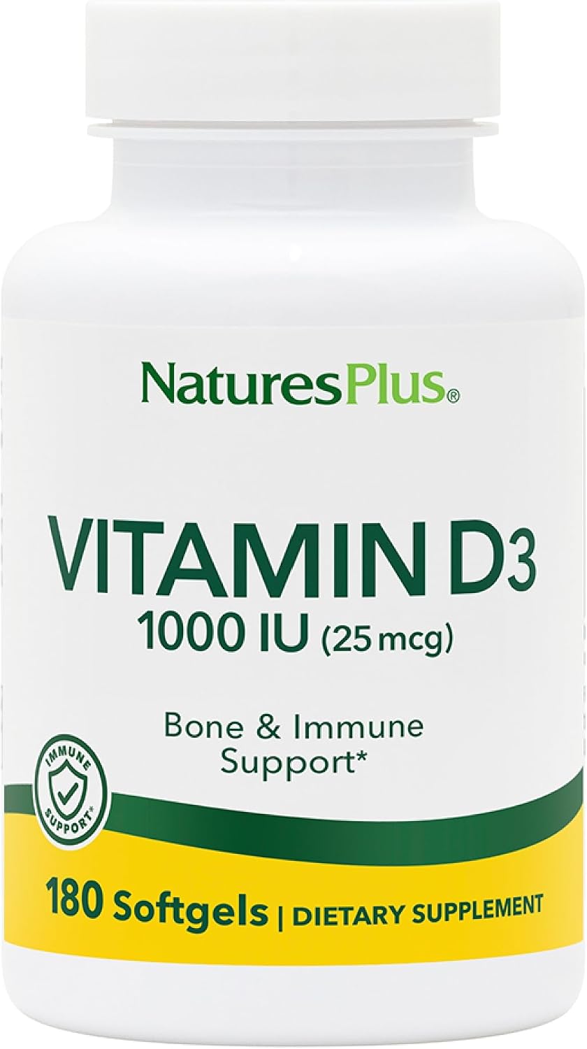 NaturesPlus Vitamin D3 1000 IU - 180 Softgels