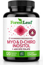 Myo-Inositol & D-Chiro Inositol 40:1 – 2050mg con Folato, 120 Cápsulas