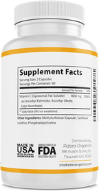 Biodora Liposomal Vitamin C, 1400 mg, 180 cápsulas