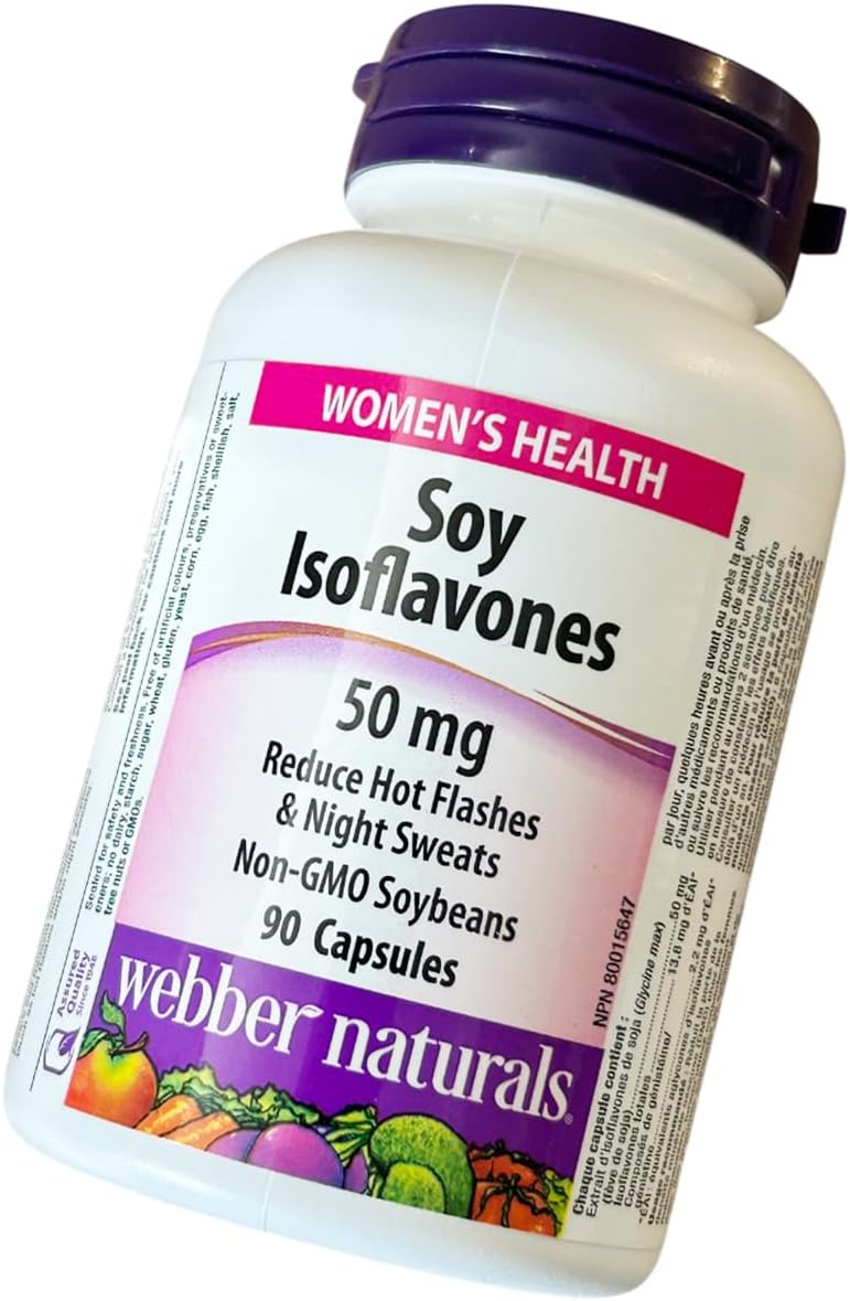 Webber Naturals Soya Isoflavones 50 mg, 90 Capsules