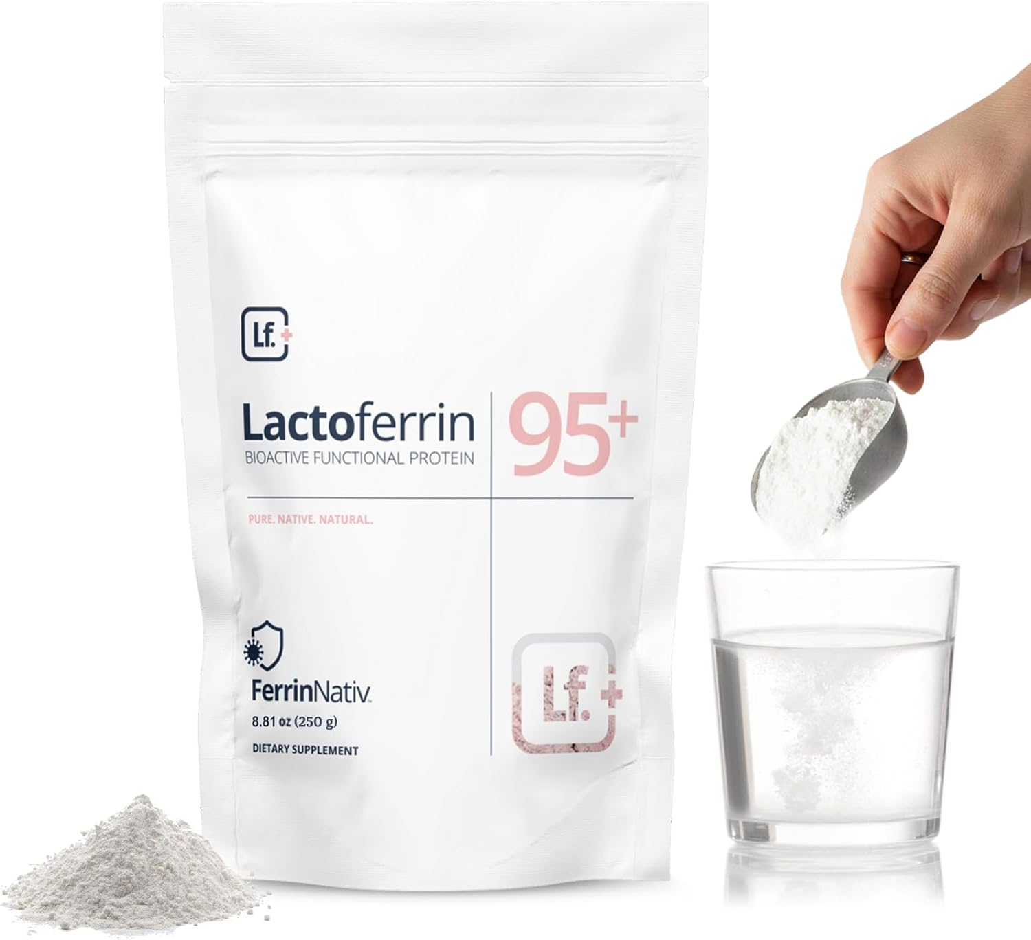 Lactoferrina en Polvo 250g – 95%+ Pura Bovino Australiano de Pasto