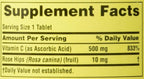Spring Valley - Vitamina C con Rosa Mosqueta 500 mg, Pack Doble, 250 Comprimidos cada Frasco