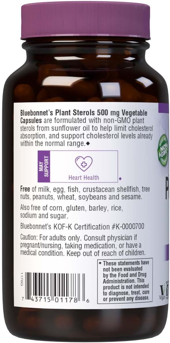 Bluebonnet Nutrition Esteroles Vegetales 500mg - 90 Cápsulas