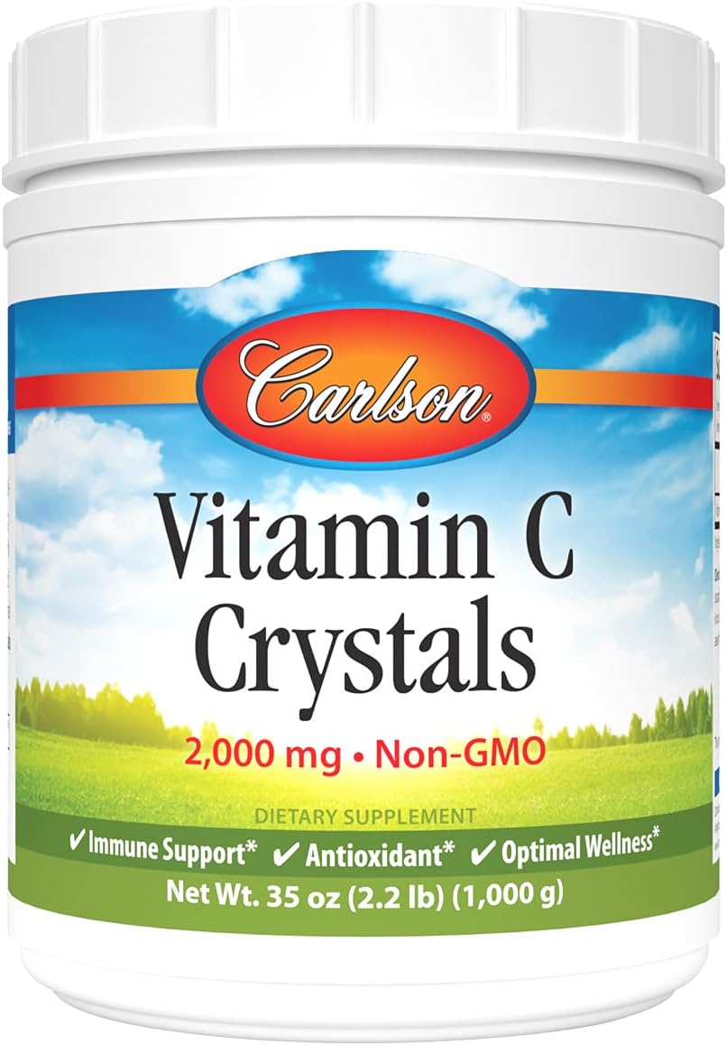 Carlson Vitamina C en Cristales 2.000 mg - Sabor Limón - 992 g