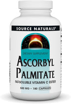 Source Naturals Palmitato de Ascorbilo 500 mg - Vitamina C Liposoluble - 180 Cápsulas