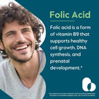 BESTVITE Ácido Fólico 1000mcg (Vitamina B9) - 240 Cápsulas Vegetarianas