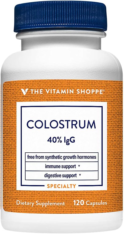 Calostro Bovino 40% IgG de The Vitamin Shoppe - 120 Cápsulas