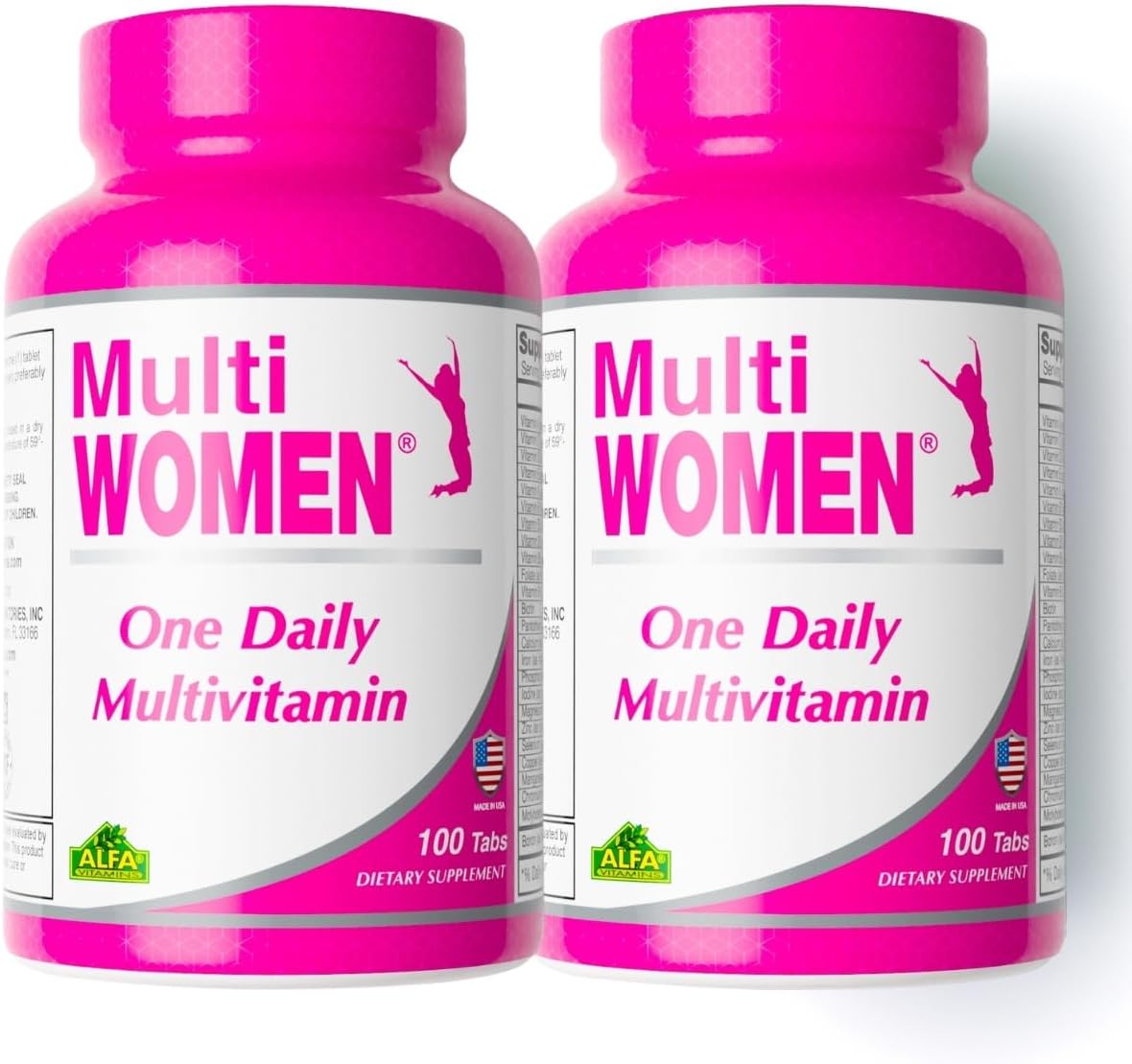 ALFA VITAMINS Multi Men Vitamins - Complejo Multivitamínico para Hombres con Vitaminas y Minerales Esenciales - 100 Comprimidos