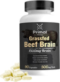 Primal Being Cerebro de Res de Pasto - 90 Cápsulas, 1500mg por Dosis