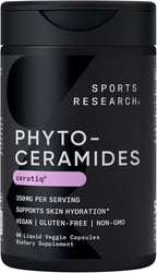Sports Research Phytoceramides 350mg - 30 Softgels - Vegetable Phytoceramides for Skin