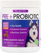 Freydell Pets Probióticos para Perros – Enzimas Digestivas, Prebióticos y Fibra – Salud Intestinal – 120 Chews