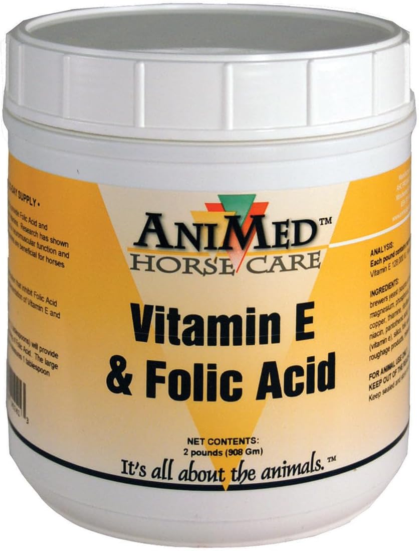 AniMed Vitamina E y Ácido Fólico para Caballos (907 g)