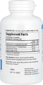 Kyolic Fórmula 106 Hierbas y Vitamina E