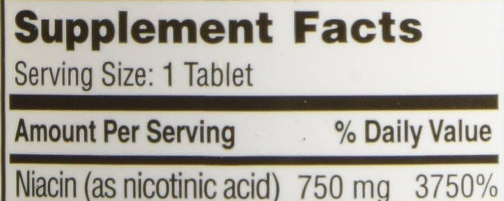 ENDUR-ACIN - Niacina B3 de Liberación Prolongada - 750 mg - 200 Comprimidos